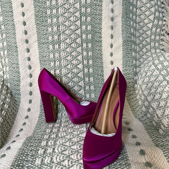 Jessica Simpson Shoes - Jessica Simpson Purple Suede Platform Heels